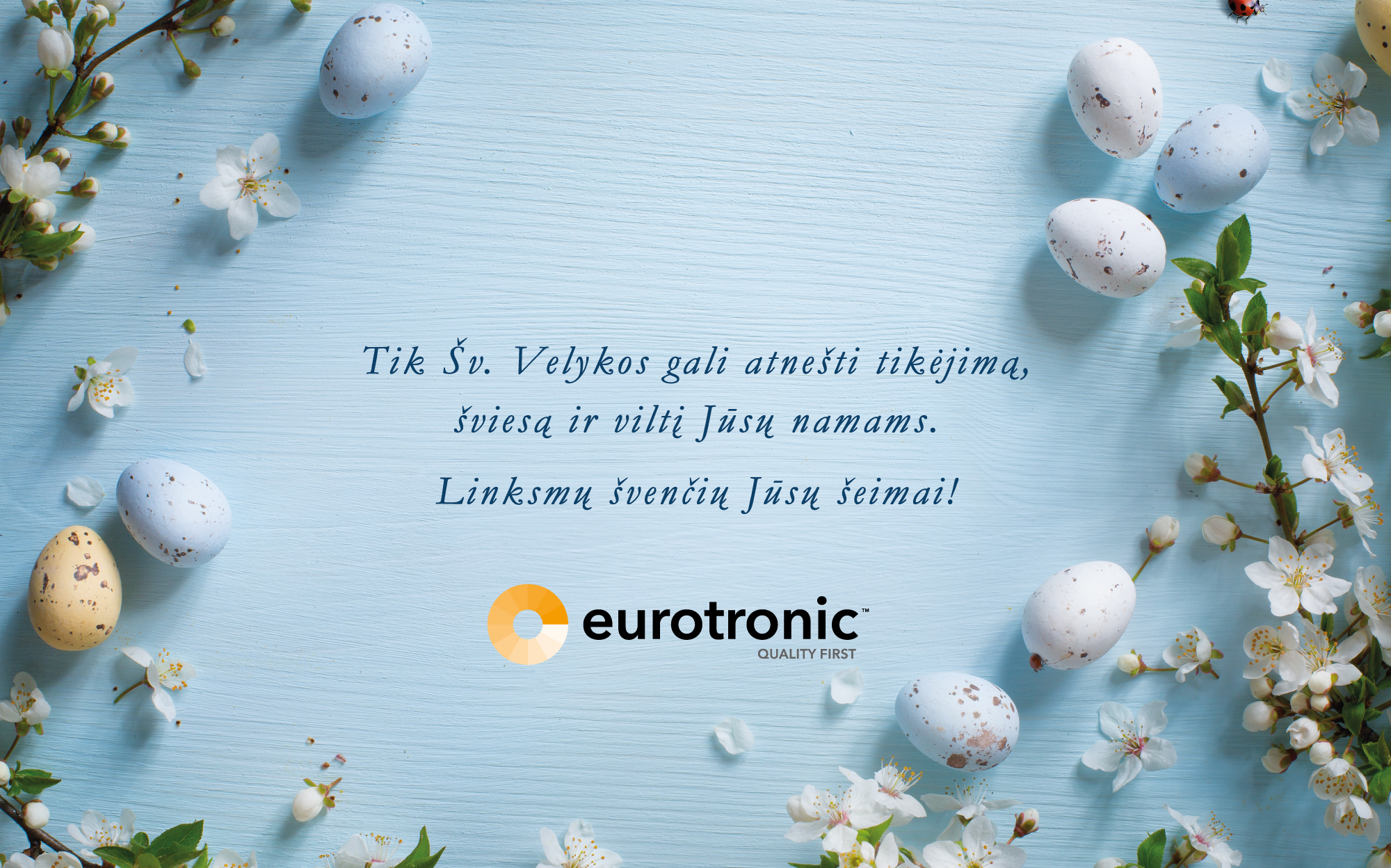 Šv.Velykų sveikinimas